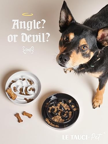 Vista 183 de LE TAUCI Cuencos de cerámica para perros de alimentación lenta, 3 tazas de alimentación lenta, tazón para perros de raza mediana y grande, cuenco