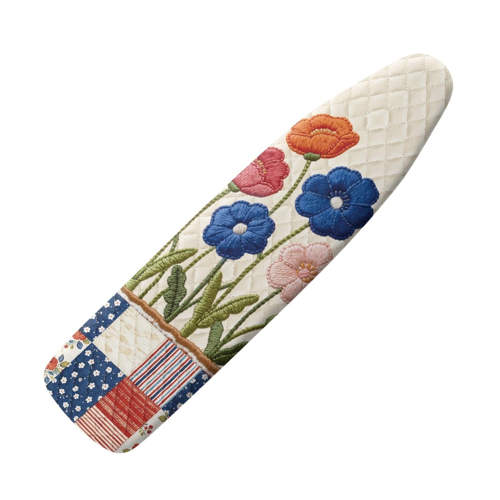 Elasticated Ironing Board Covers 125 X 45 Blue Green Universal iron board covers and Padding,Adjustable Fastener,Durable,Washable,Easy to Install,Slip-resistant and heat-resistan