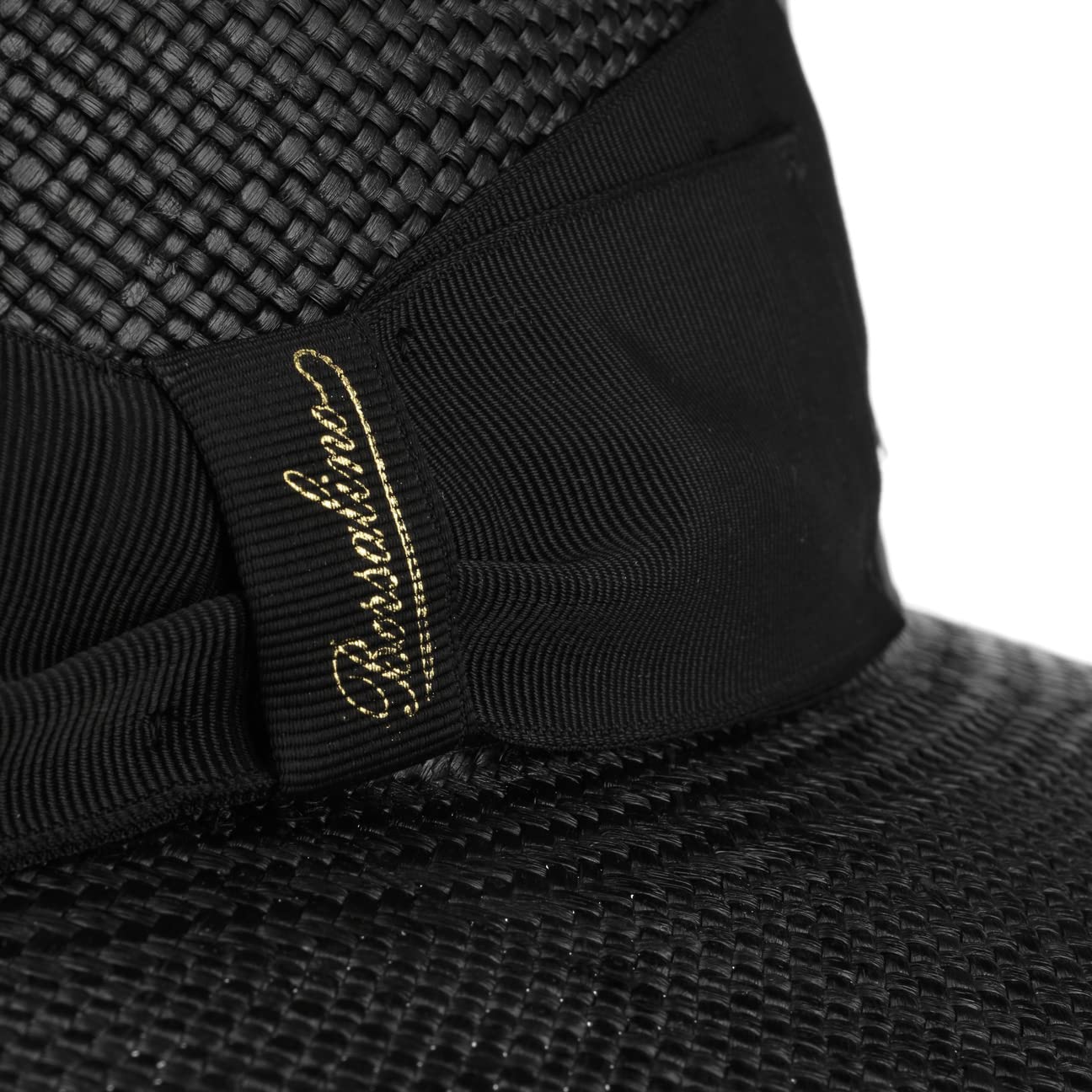 Borsalino Cappello di Paglia Big Brim Fedora Uomo - Made in Italy Estivo da Giardiniere Cappelli Spiaggia con Nastro Grosgrain Primavera/Estate Estate
