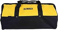 DEWALT 24" Heavy-Duty Ballistic Nylon Contractor Tool Bag - Durable Jobsite Storage for 6 Tools & Accessories