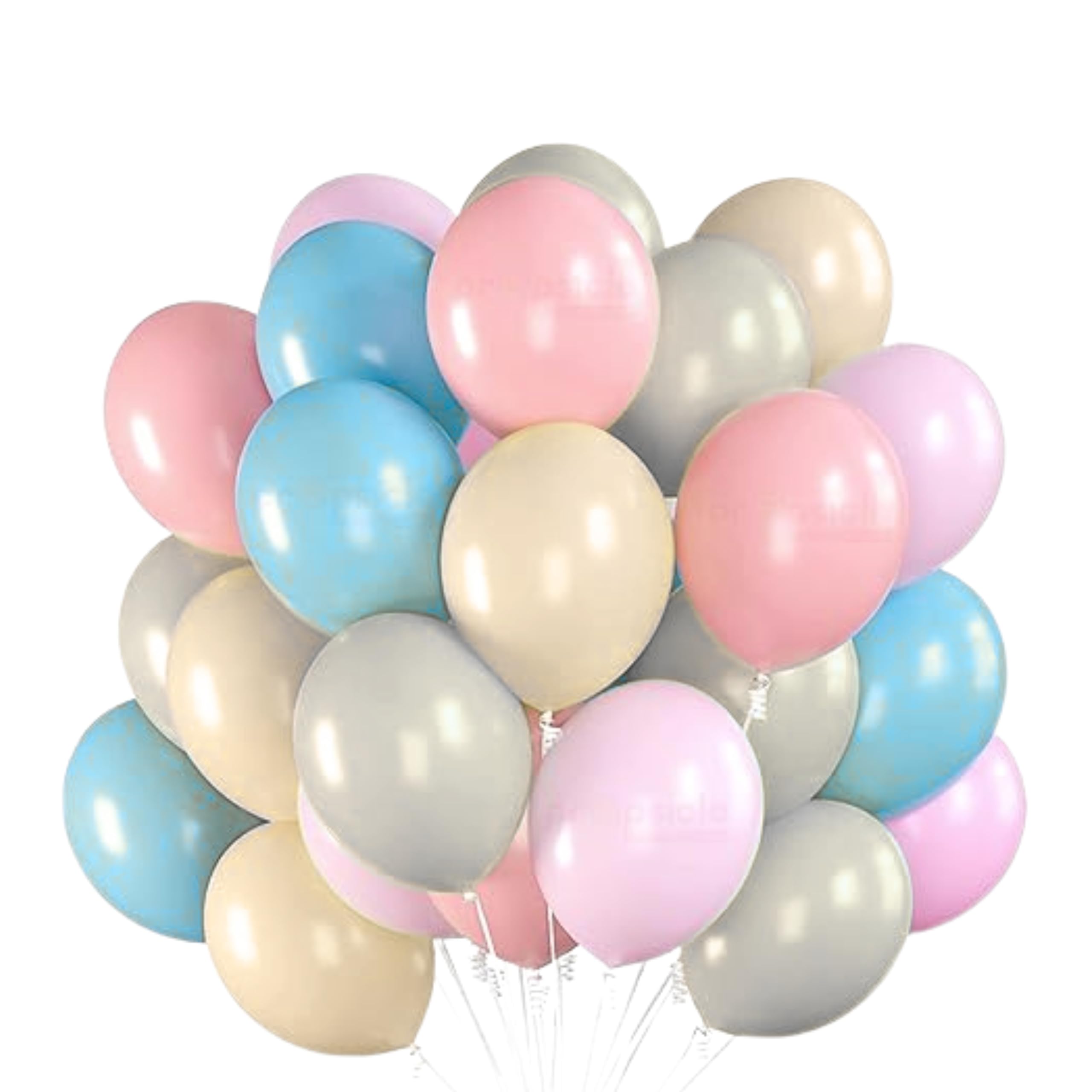 Party Boomers Multicolour Pastel Balloons 50 Pcs-image-22
