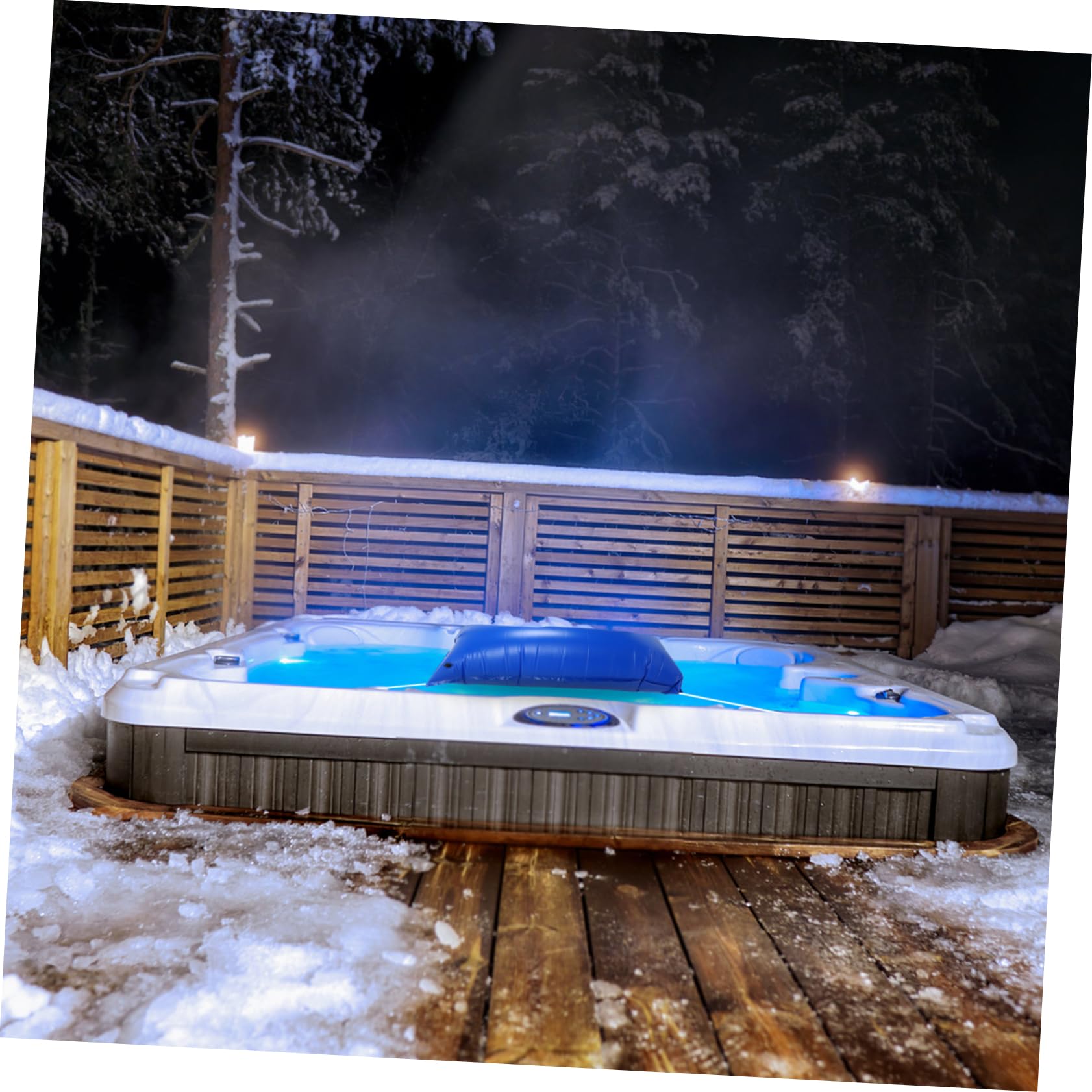 Oreiller d'hiver pour Piscine Hors Sol, PVC, Bleu, 1 Pièce