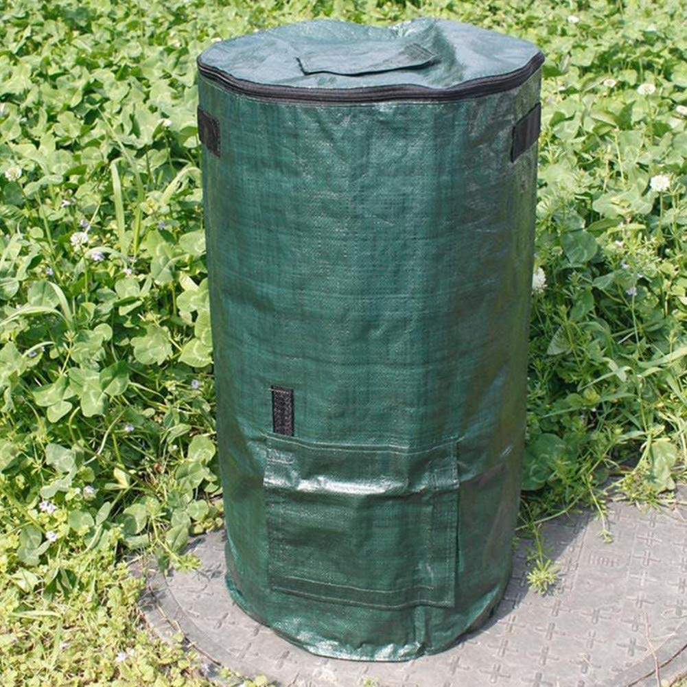 Sacco per Compostaggio Agricolo, Bidone per Compostaggio Pieghevole, Sacco per Rifiuti da Giardino, Sacco per Rifiuti per Foglie da Giardino Riutilizzabile per Impieghi Pesanti, Bidone per Compostag