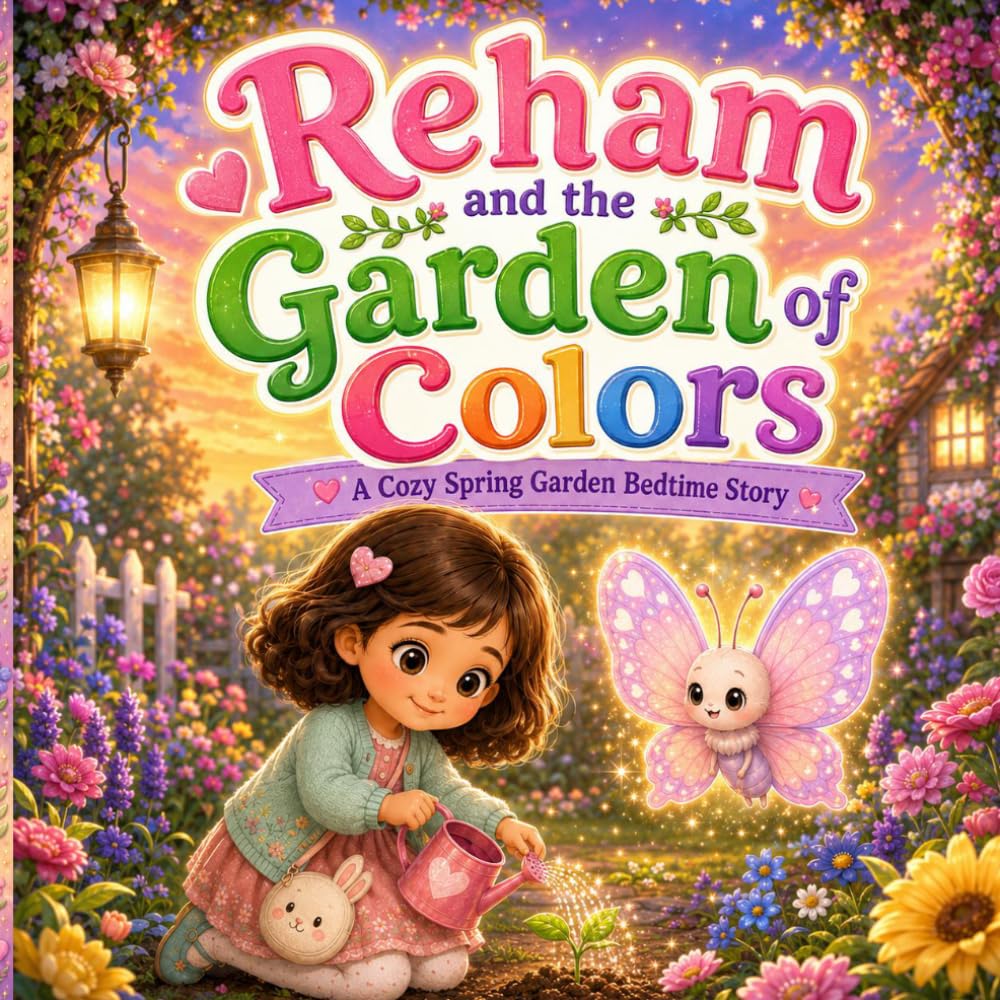 Reham and the Garden of Colors: storybook about garden: A cozy storybook for bedtime reading, springtime stories for kids, and storybook for kids who love butterflies
