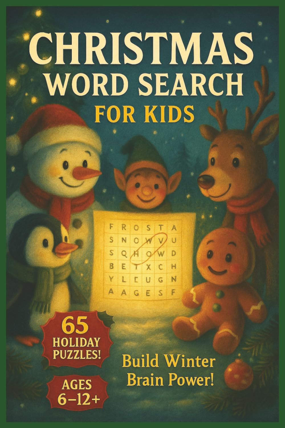 Kids Christmas Word Search: Celebrate the season with playful word challenges that brighten young minds.