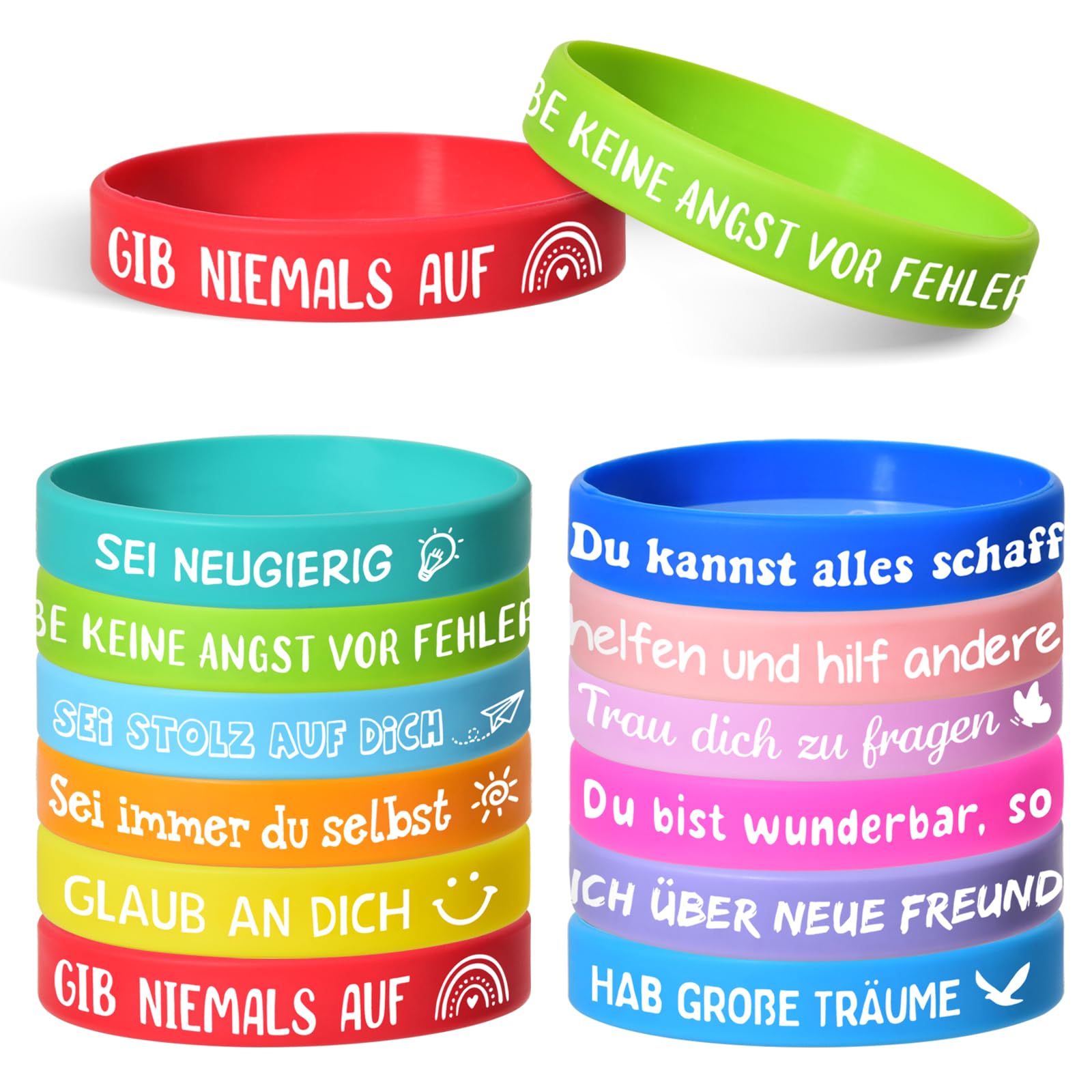 2 Eindelijk schoolkind armband één meisjes, schoolkind 2024 cadeaus voor eerste schooldag, schooltas vulling en dingen voor tas, geschenken voor meisjes en jongens