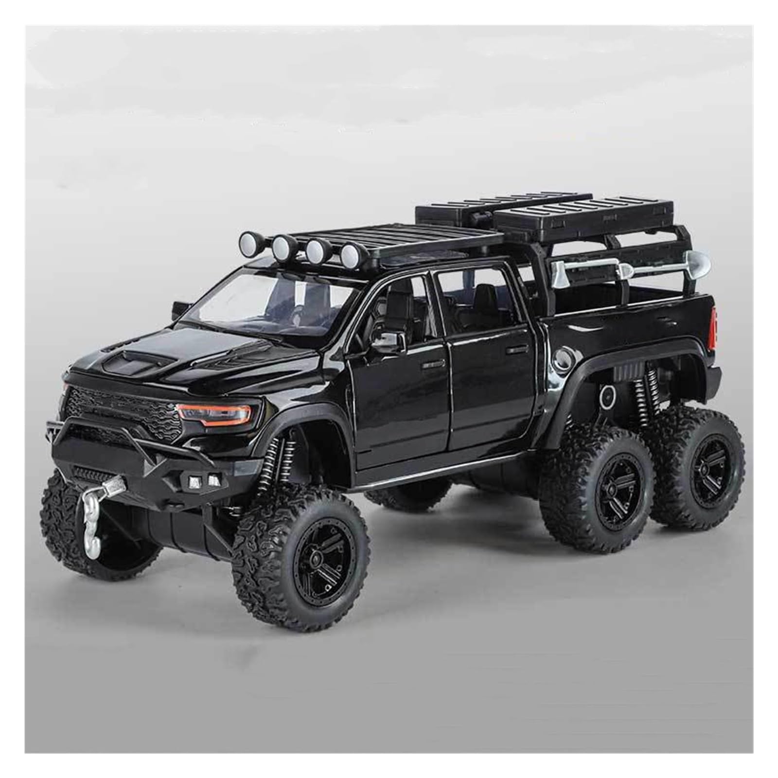 Btwodian Scale Model Car 1:32 For Dodge For Tyrannosaurus For Rex Alloy Metal Diecast Model Car Collections Desk Decoration(Black)