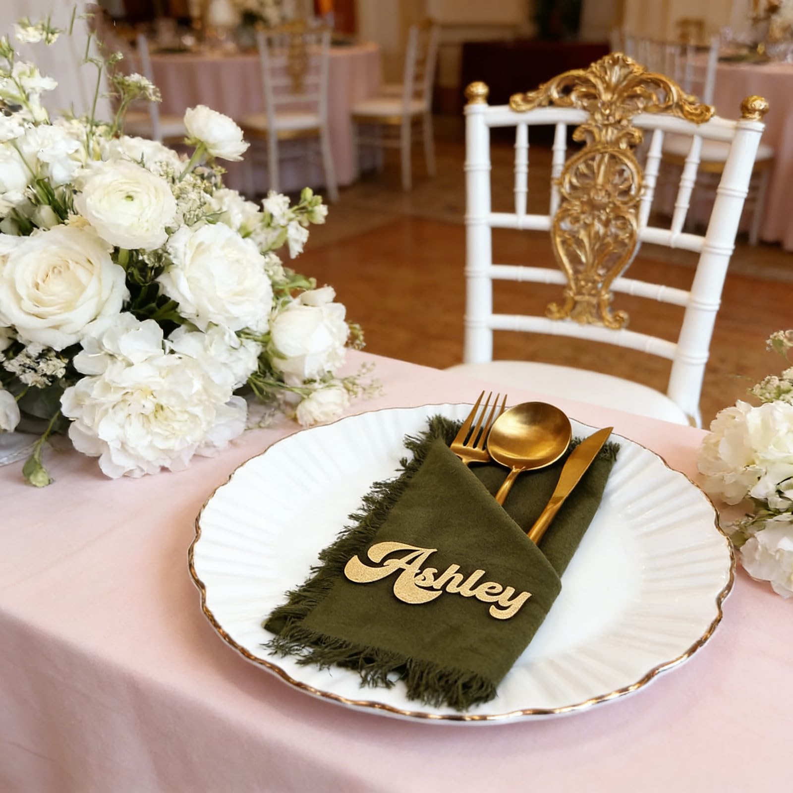 Targhette personalizzate per il nome del tavolo, segnaposto vintage per matrimoni, biglietti di compleanno, etichette da tavolo in acrilico, targhetta con nome laser, souvenir per feste (legno, 100
