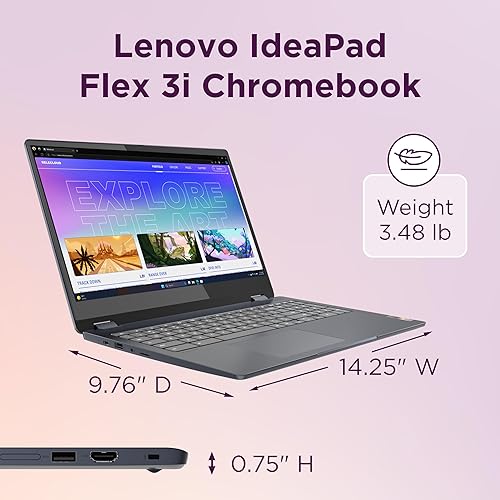 Miniatura 7 de Lenovo IdeaPad Flex 3i Chromebook portátil, gráficos Intel® UHD, pantalla FHD de 15.6", Intel Pentium N6000, 8 GB de RAM, 128 GB SSD, 1920 x 1080