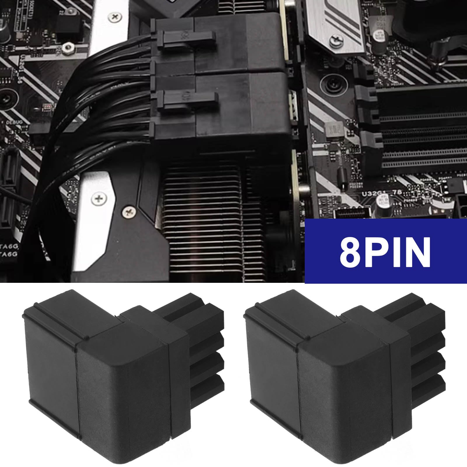 8PIN GPU Adapter 90 Grad - Für Grafikkarten Stromanschluss