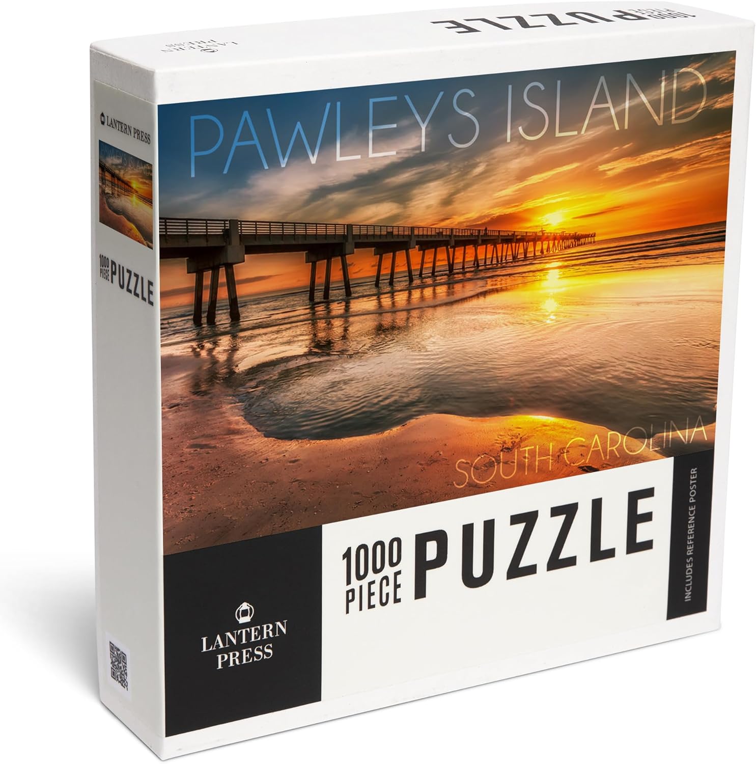 Pawleys Island, South Carolina, Pier and Sunset (1000 Piece Puzzle, Challenging Jigsaw Puzzle for Adults, Made in USA)