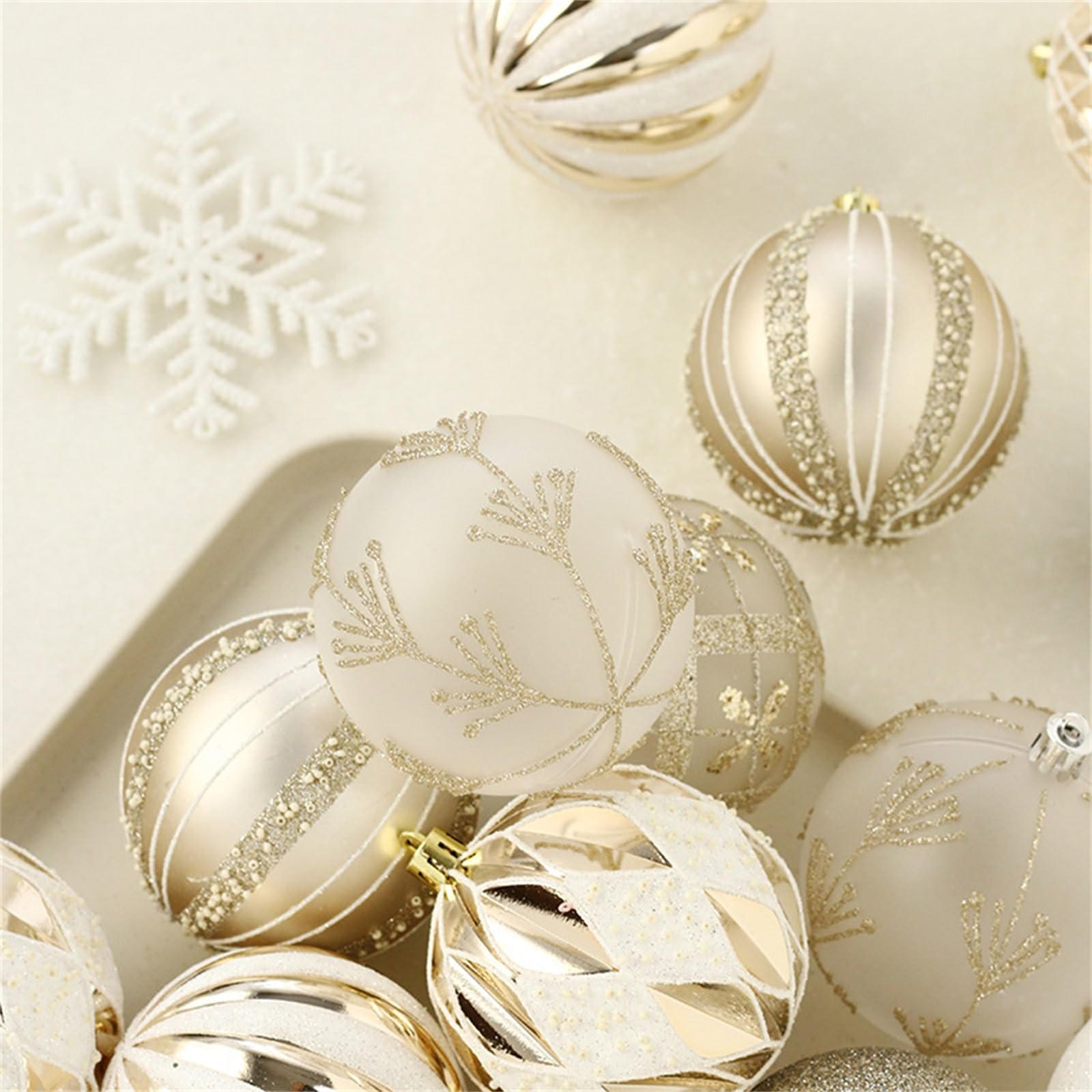 Palline di Natale Decorazioni natalizie Set di decorazioni da appendere con palline di Natale dipinte per Albero di Natale, Festa, Matrimonio