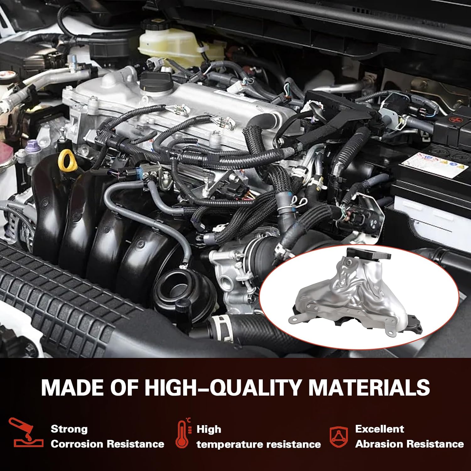 Right Exhaust Manifold Kit With 2002-2005 Cavalier & 2005-2006 Cobalt & 2003-2007 Ion & 2002-2006 Vue 2.2L L4,OE: 674-870 EPA