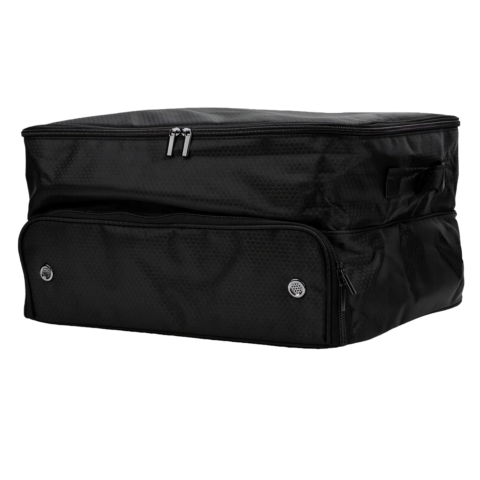 SIXRUN Almacenamiento para Maletero de Coche, Organizador de Tela Oxford 600D con Divisores Extraíbles, Respaldo de PVC, Compartimentos Dobles para Zapatos y Equipo Deportivo, 43 X 34 X 24 Cm para