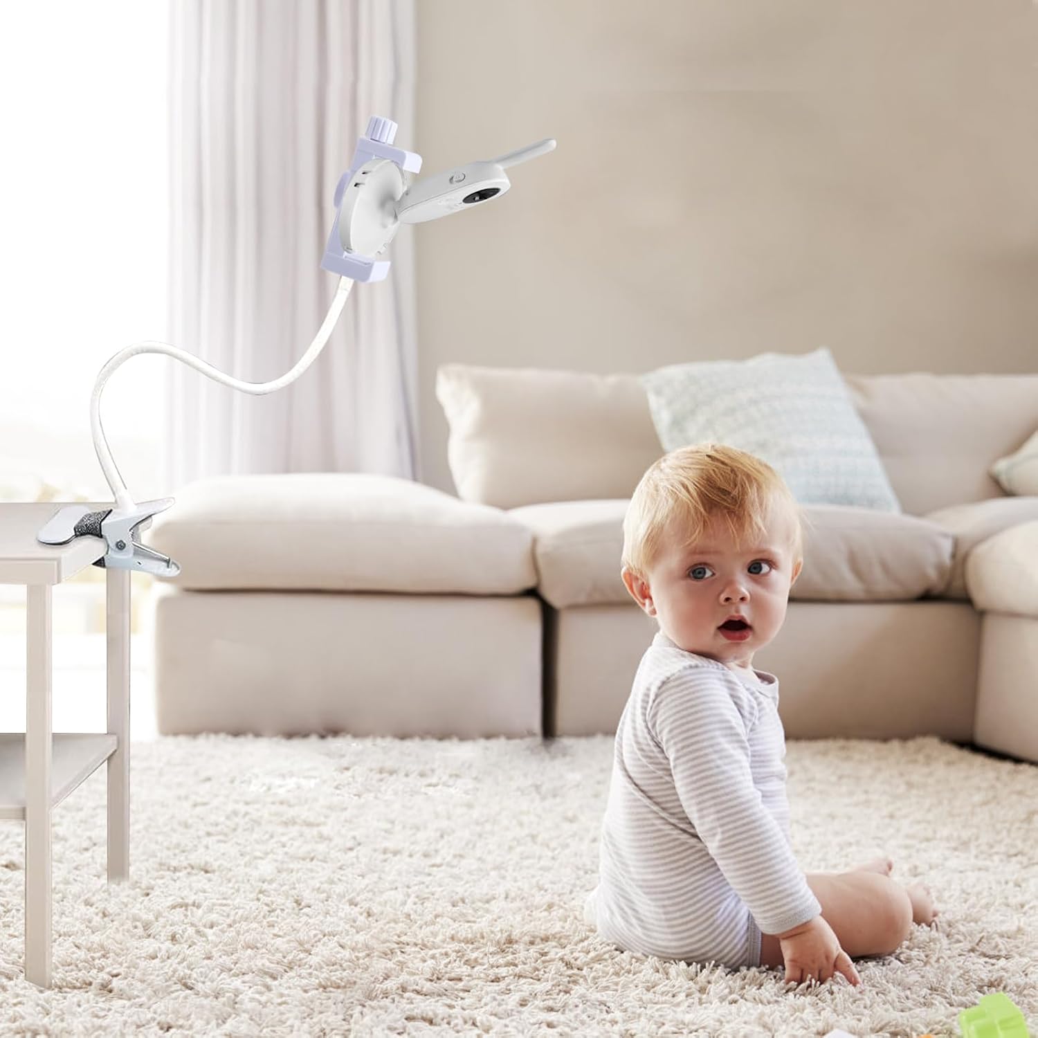 Flexible Mount for Hellobaby Baby Monitor, Universal Baby Camera Holder for Vtimes/Momcozy, Mounting Bracket Accessory for TP-Link/ANMEATE/VTech VM819 & Infant Optics DXR-8 PRO Video Baby Monitor