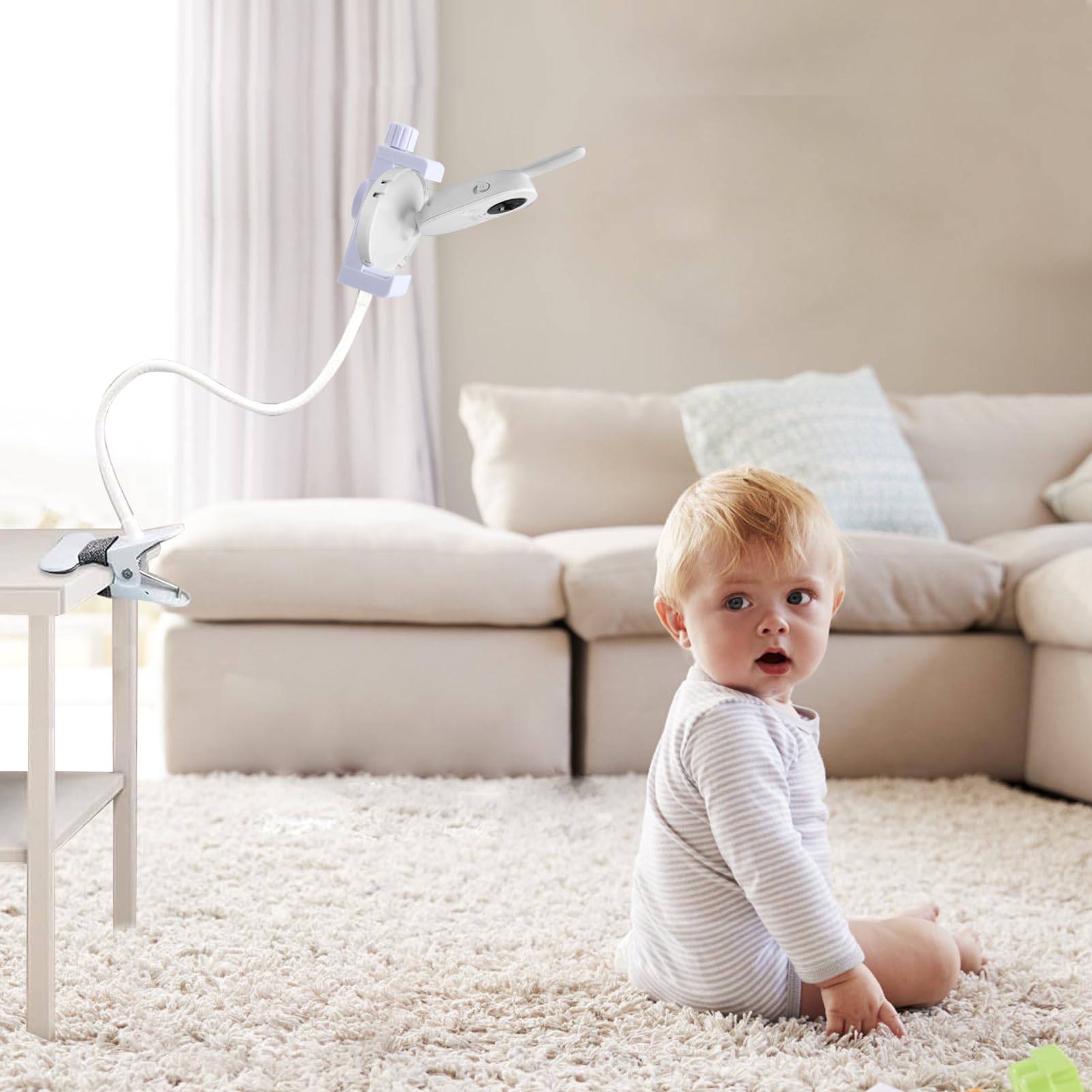 Supporto Flessibile Per Baby Monitor Con Vite 1/4” – Lunghezza 52 Cm, Senza Forare