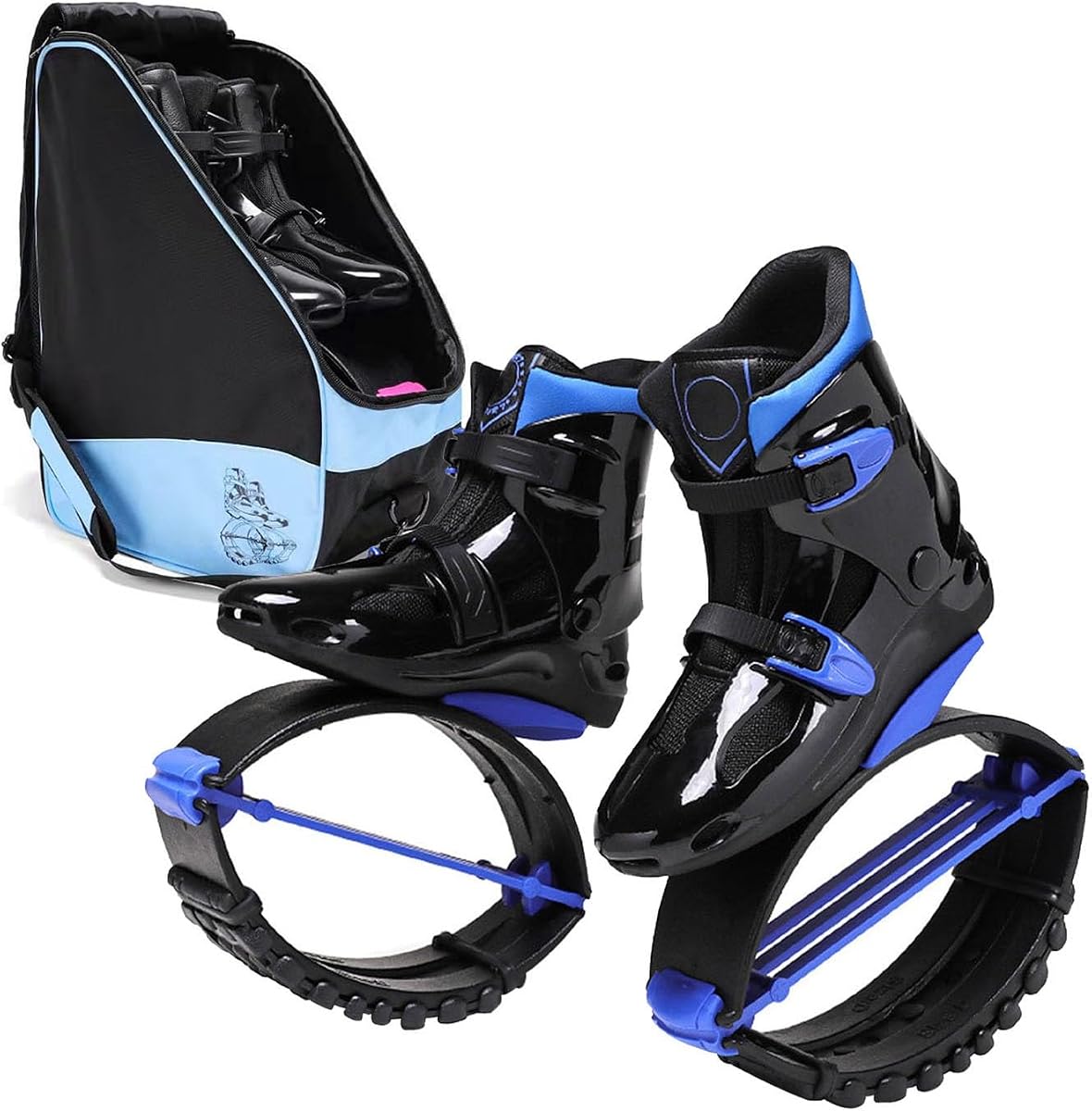 Fitness Exercise Kangaroo Jumping Shoes for Adult Men Women with Storage Bag, Bounce Moon Boots with Anti Slip Bottom