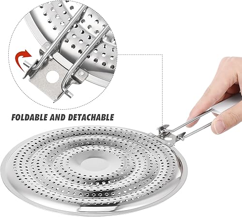 Miniatura 7 de DECHOUS Soporte para ollas de estufa Almohadilla de aislamiento de calor Difusor de calor de placa de inducción Difusor de calor para placa de