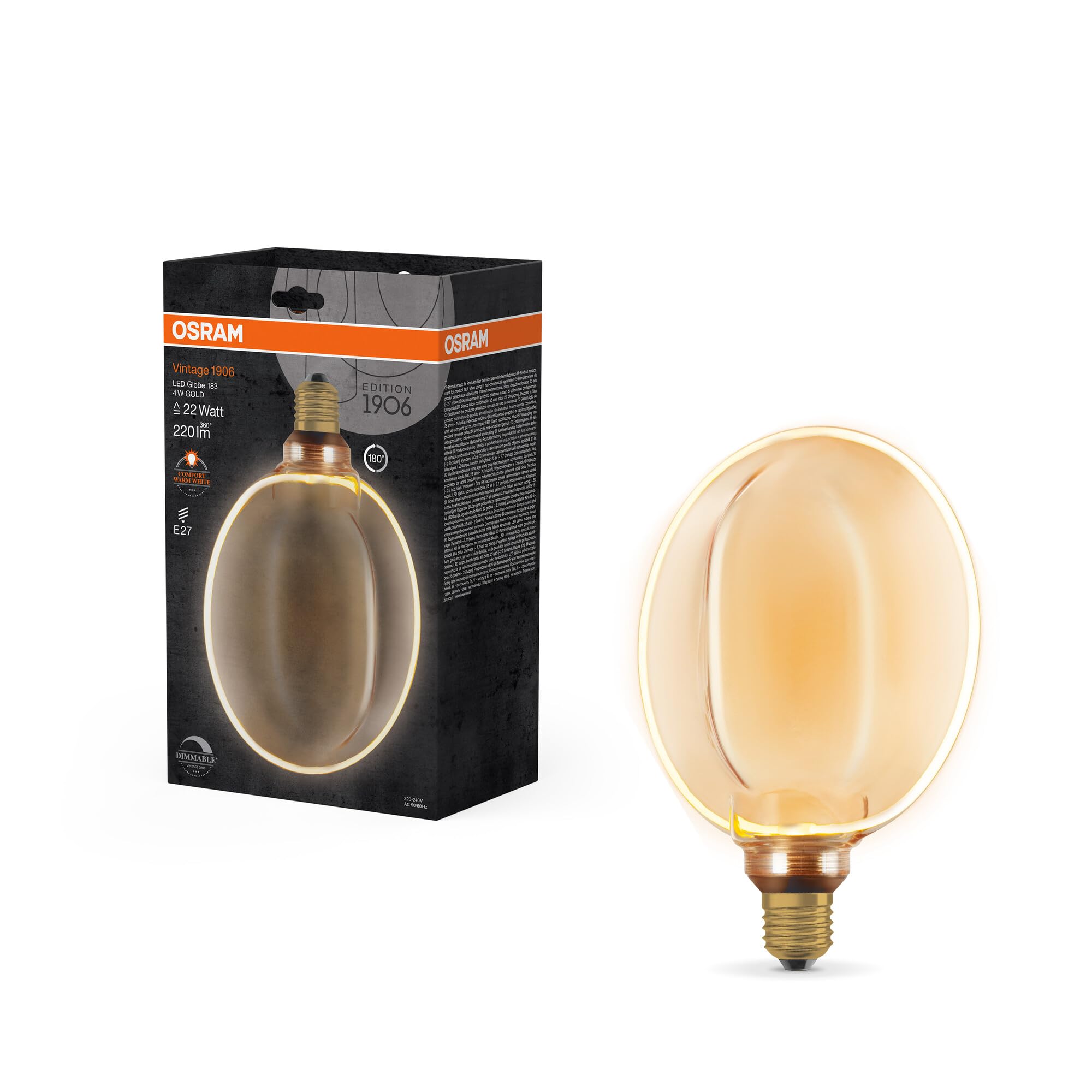 Ampoule globe Osram Vintage pour une ambiance de salon chaleureuse