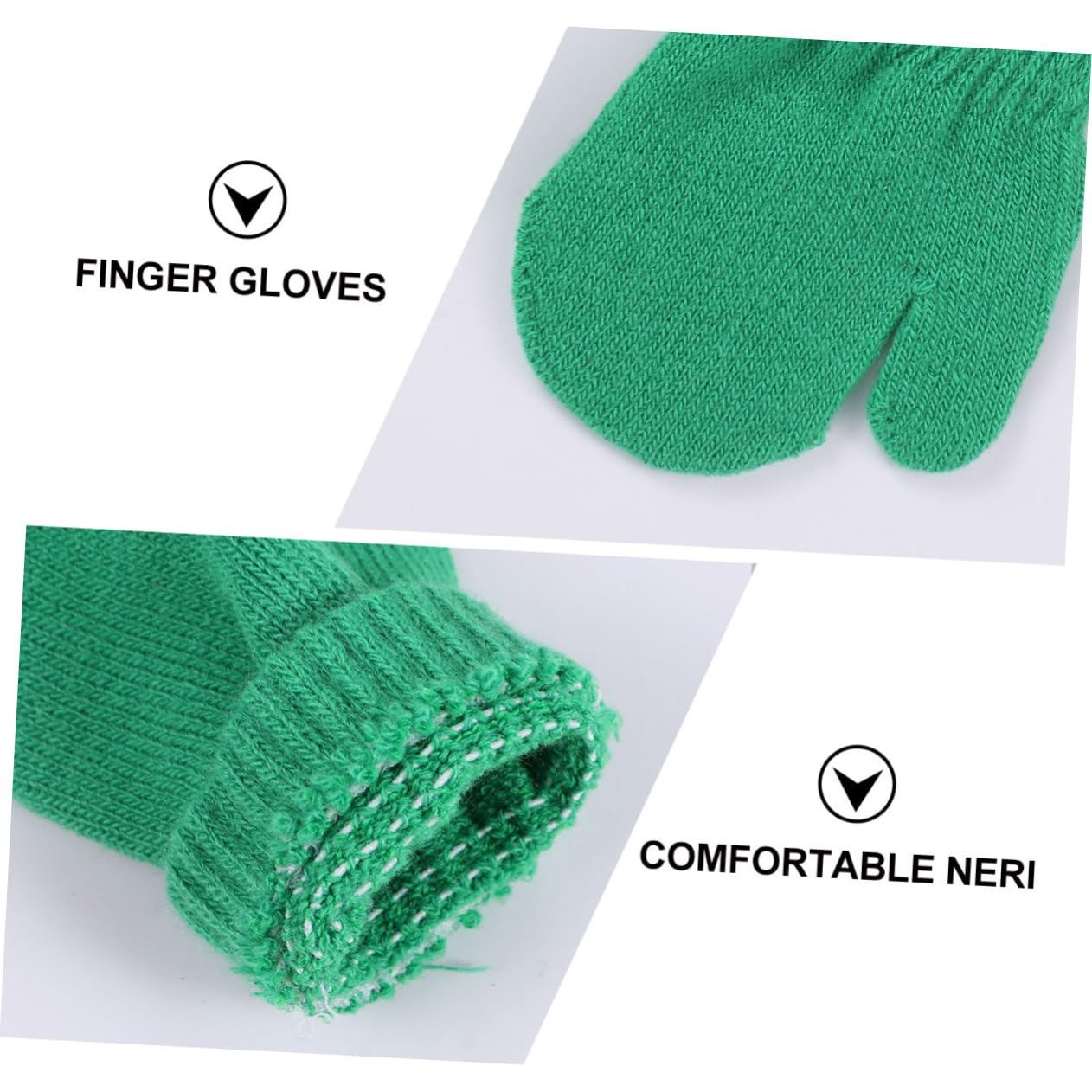 INOOMP 12pares Guantes Calientes Para Invierno De Punto Elástico y Color Liso Para Actividades Al Aire