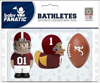 Baby Fanatic Bath Toys 3 Pack - Alabama Crimson Tide - Officially Licensed NCAA Toy Set for Babies