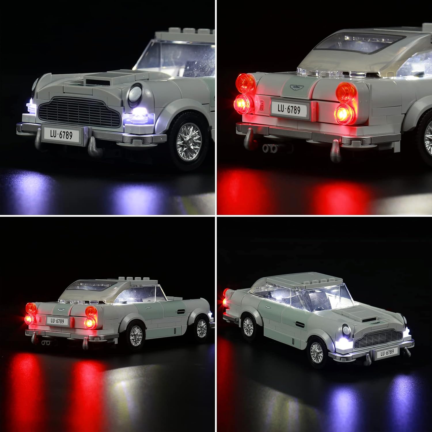 BrickBling LED Light Compatible with Lego Speed 007 Aston Martin DB5 76911 Building Set, Creative Light Kit Compatible with Lego Aston Martin for Adult (No Model, Only Lights)