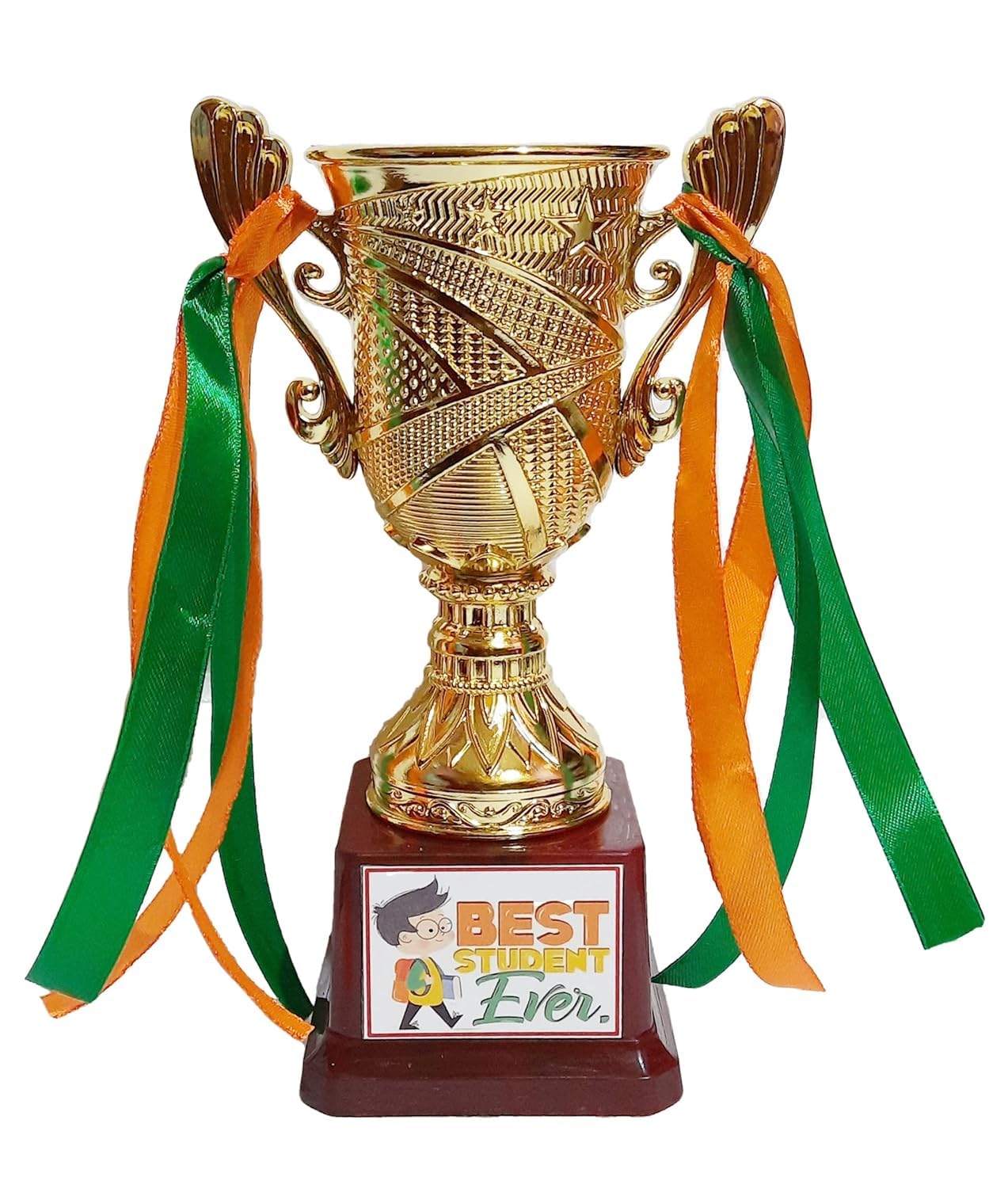 Victory Best Student Trophy || Super Shiny Award for Best Student Ever_(Golden, 7 inch) Pack 1-image-29