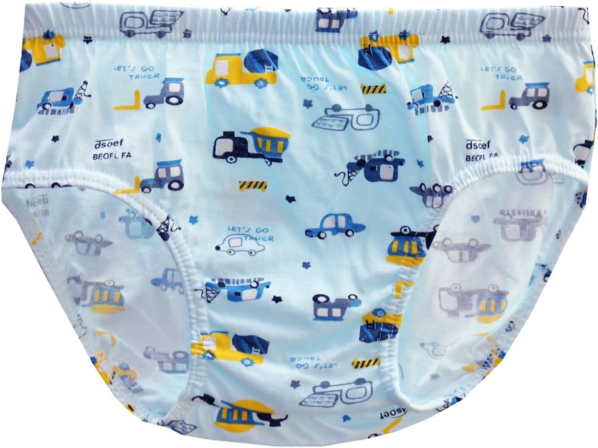 CHUNG Toddlers Little Boys 2-9Y Cotton Briefs Underwear Pack of 5/6 Car Dinosaur - Image 3