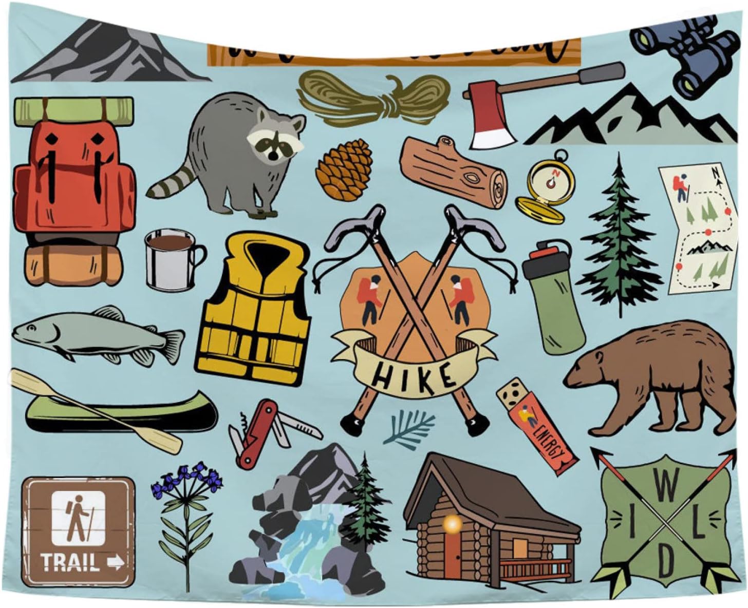 タペストリー おしゃれ 150 100 壁掛け 風景 アメリカ レトロ ピクニック ハワイアン南国風 デザイン リゾートスタイルタペストリー インテリア 多機能 ホーム装飾 部屋 窓 個性ギフト 布 ポスター 高品質