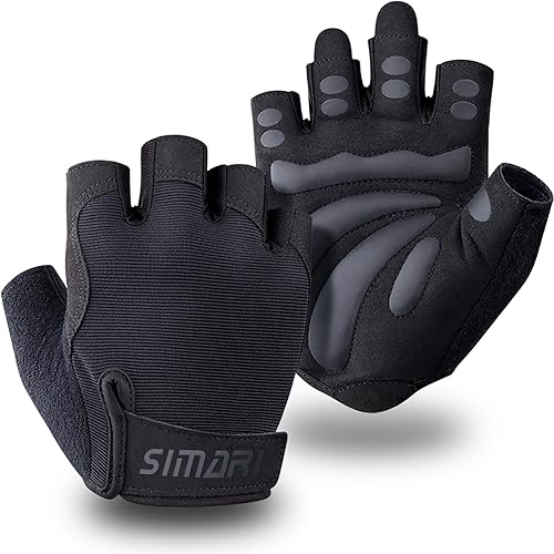 SIMARI Guantes de entrenamiento transpirables para hombres y mujeres, guantes acolchados para levantamiento de pesas con gran agarre, protección