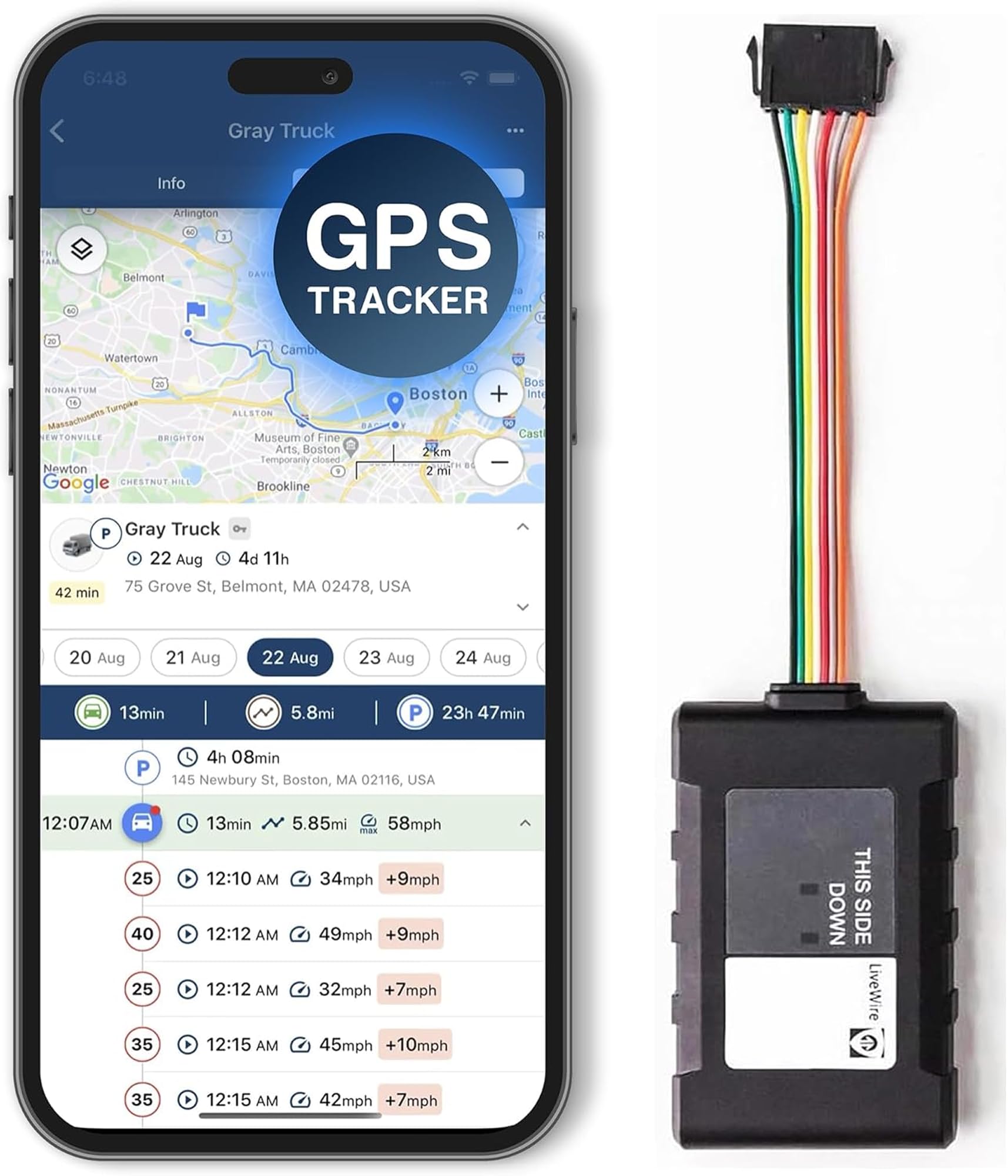 Brickhouse Security Livewire Volt GPS Tracker for Vehicles, Hardwired — Amazon image 10