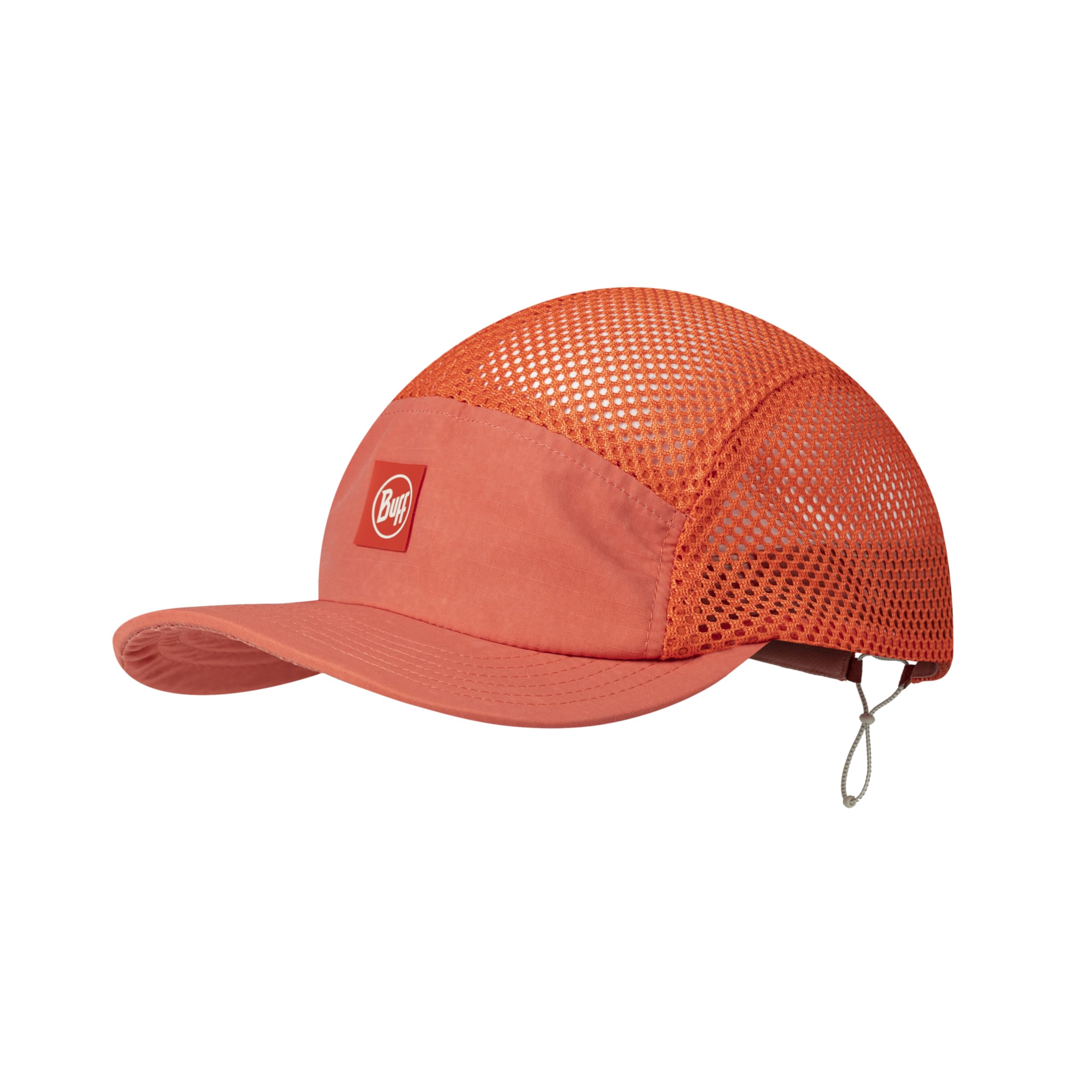 Buff®| Cap 5 Panel Air Man Women Adult Flexible, Soft, Stretchy, Running, Adjustable, Comfortable, Quality, One Size, Red