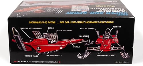 Miniatura 2 de MPC Skill 2 Model Kit Rupp Super SNO-Sport Snowmobile Dragster (El Primero del Mundo) Modelo a Escala 1/20