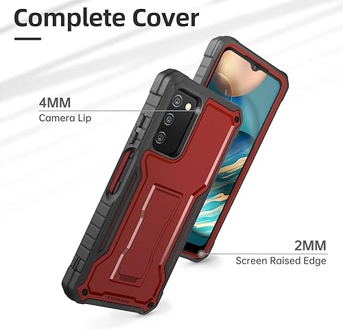 Miniatura 3 de ExoGuard Funda para Samsung Galaxy A03S 5G, funda de goma resistente a prueba de golpes con protector de pantalla para teléfono Samsung A03S 5G,