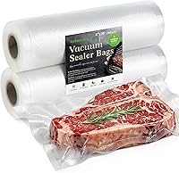 Vista 6 de Bolsas selladoras al vacío para alimentos – Bolsas de sellado de comida – 20 rollos de 11 pulgadas x 20 unidades – XinBaoLong grado comercial