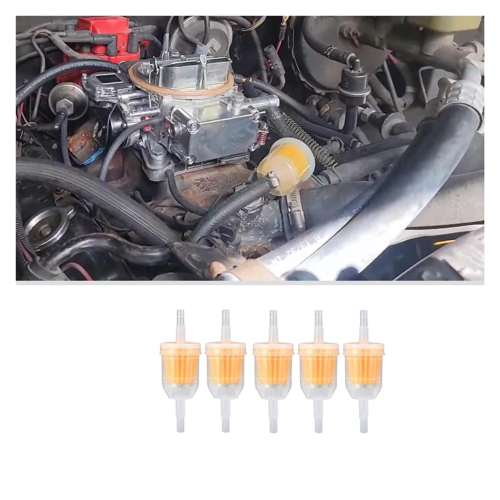 Filtri Dell'olio Filtro Carburante Universale Per Benzina, 10 Pezzi, Per Scooter, Moto, Ciclomotore, Da Cross, ATV(5pcs)