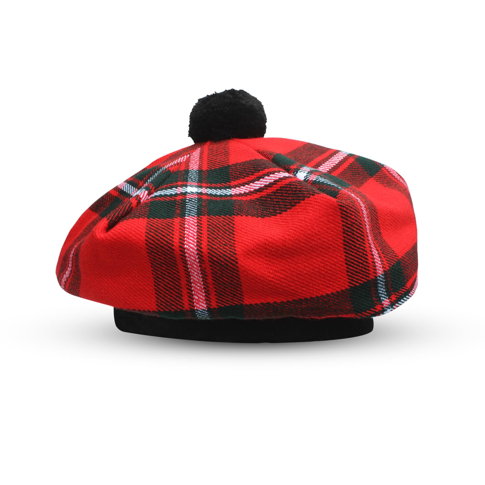 YAS Designer Scottish Hat Tam o' Shanter Tammy Jimmy Flat Bonnet in Many Tartans (UK, Alpha, One Size, MacGregor)