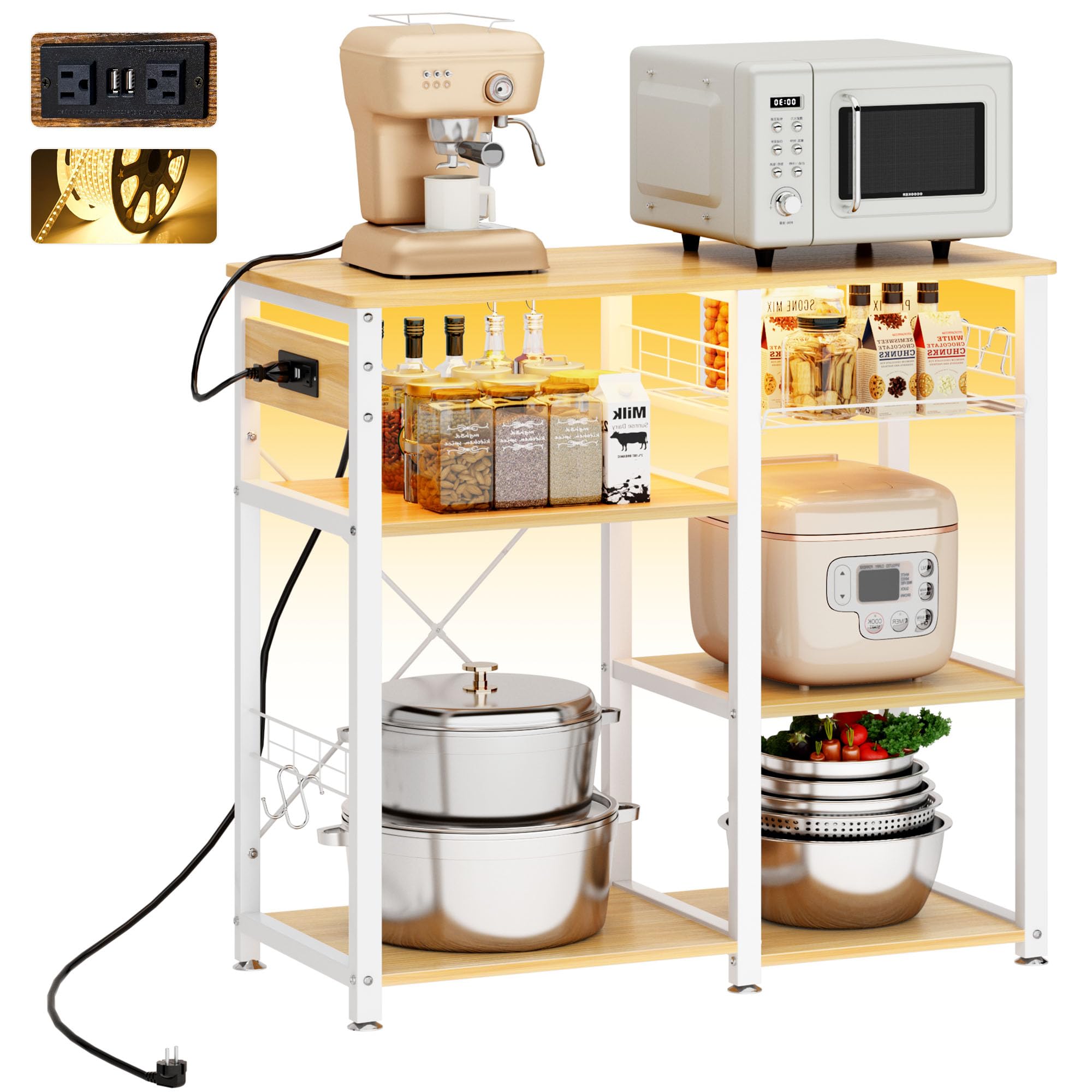 Soges 3Tier Kitchen Bakers Rack