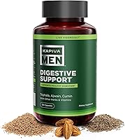 Vista 1 de KAPIVA MEN Suplemento de apoyo digestivo con Triphala, Ajwain, comino y otras hierbas y vitaminas, apoya la digestión saludable y la salud