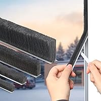 Vista 17 de Burlete autoadhesivo gris de 33 pies para puertas y ventanas, 0.4 pulgadas de ancho x 0.2 pulgadas de grosor