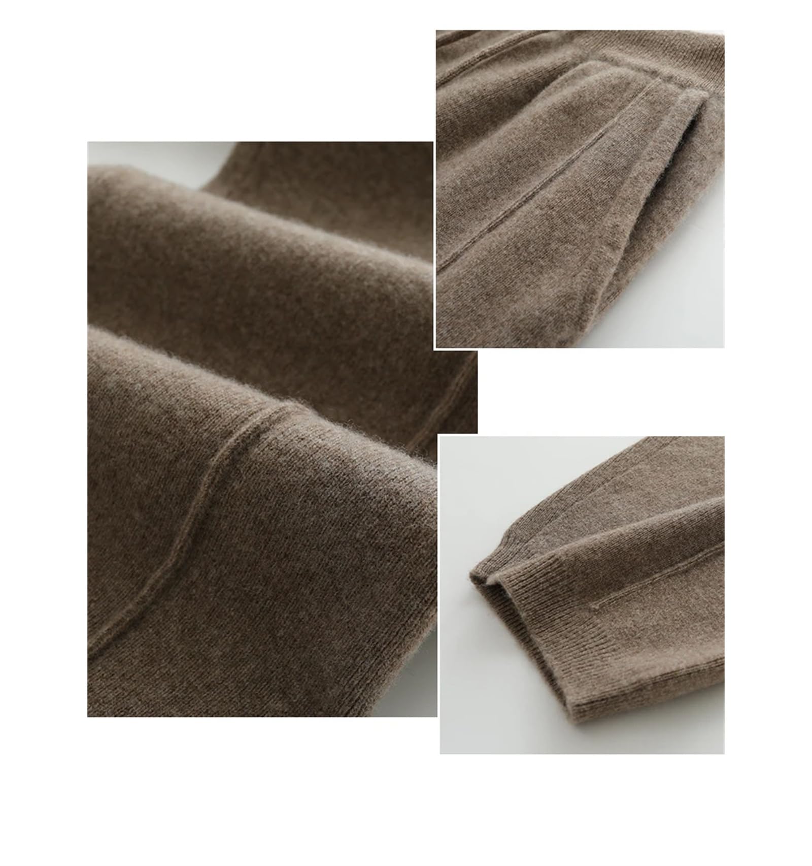 FULBHPRINT Donne Autunno Inverno 100% Cashmere Matita Pantaloni Coreani Sciolto Lana Lavorare a Maglia Casual Sport Pantaloni Lung