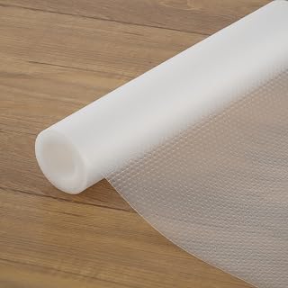 Cabinet Drawer Shelf Liner, 11.8 Inch x 19.6 FT Washable Shelf Liners for Kitchen Cabinets Non-Adhesive, Kitchen Drawer Refrigerator Cabinet Liners for Shelves Dresser