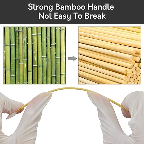 Miniatura 3 de Suministros de limpieza para pistolas, parches de limpieza de pistolas de 2 pulgadas e hisopos de limpieza de pistola de 6 pulgadas, hisopos largos