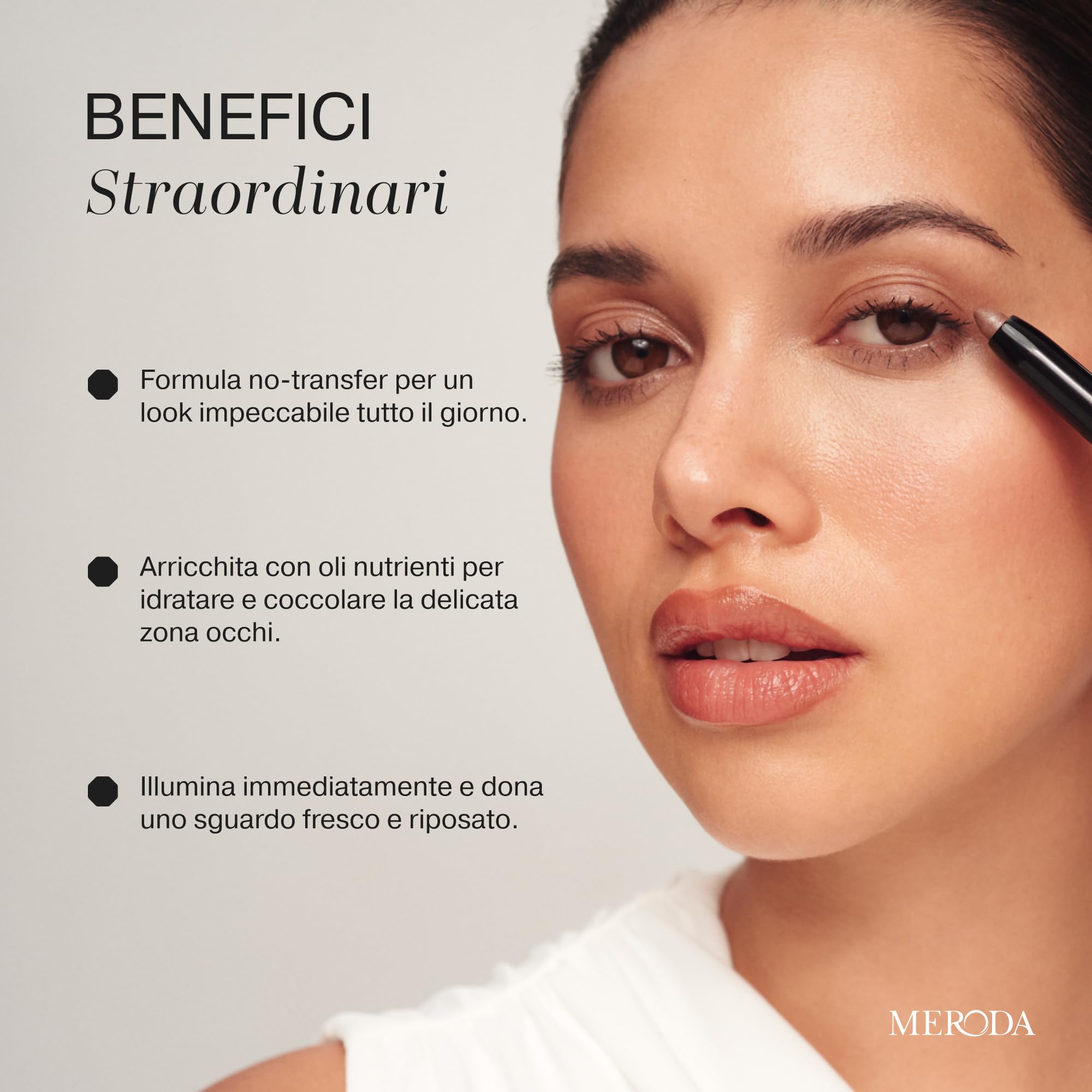 MERODA® Ombretto Stick [ANTI SBAVATURE] - Ombretto in Crema per Ogni Tipo di Pelle - Stick Occhi per Sguardo Stanco - Fino a 24h di Tenuta - Illuminante Occhi Levigante (Bronze)