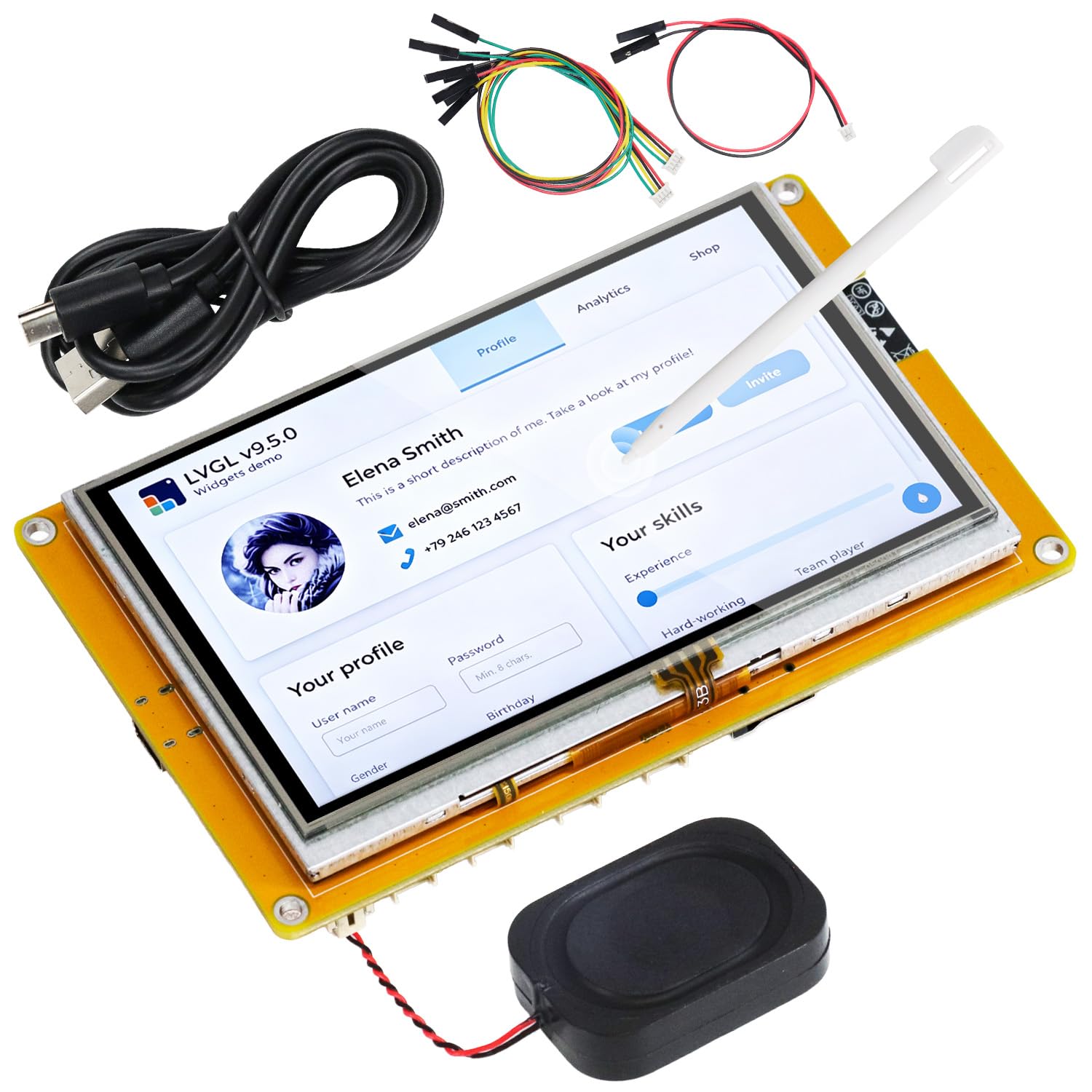 FREENOVE ESP32 Display ESP32-S3 CYD 5.0" 800x480 TN Resistive Touch Screen