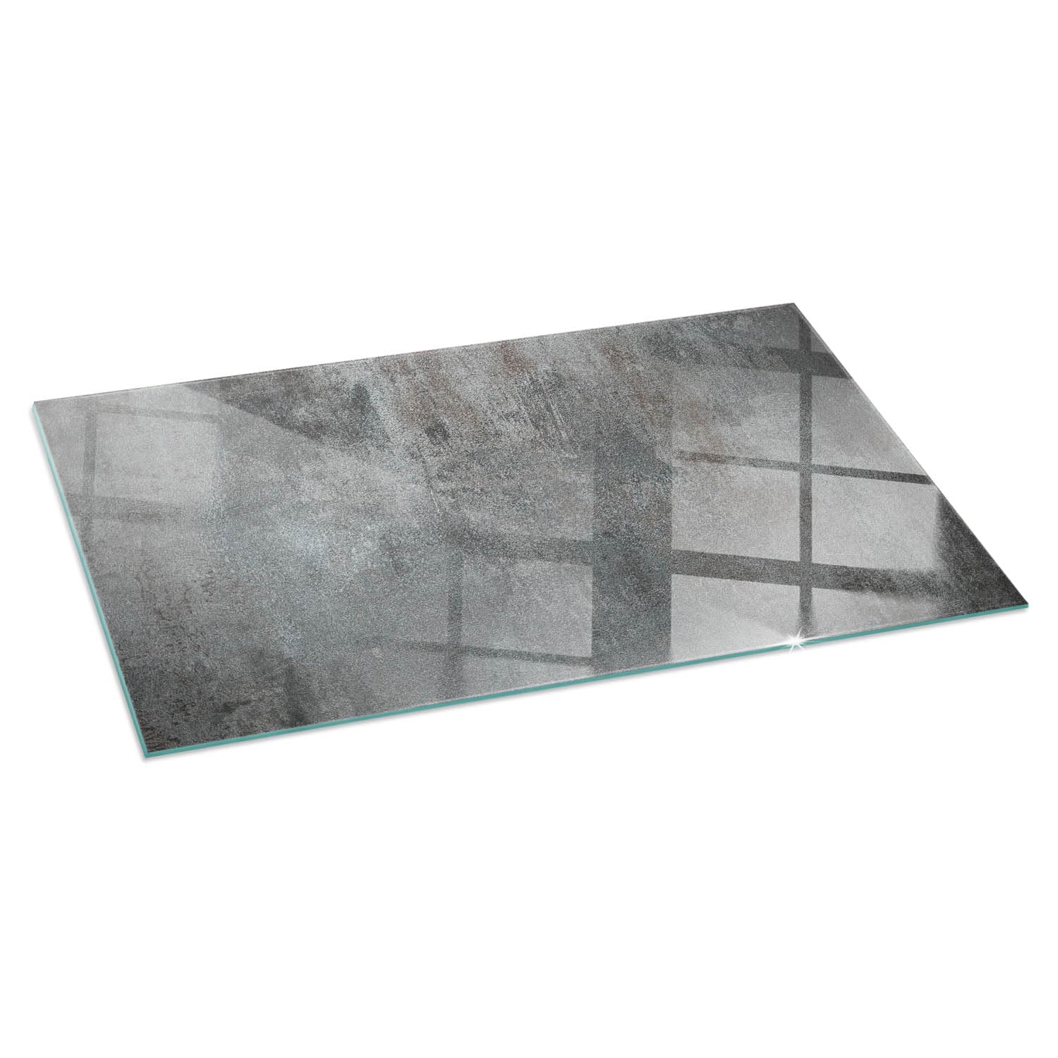 Plaque de cheminée 120x60 cm rectangulaire avec base de foyer à texture brute