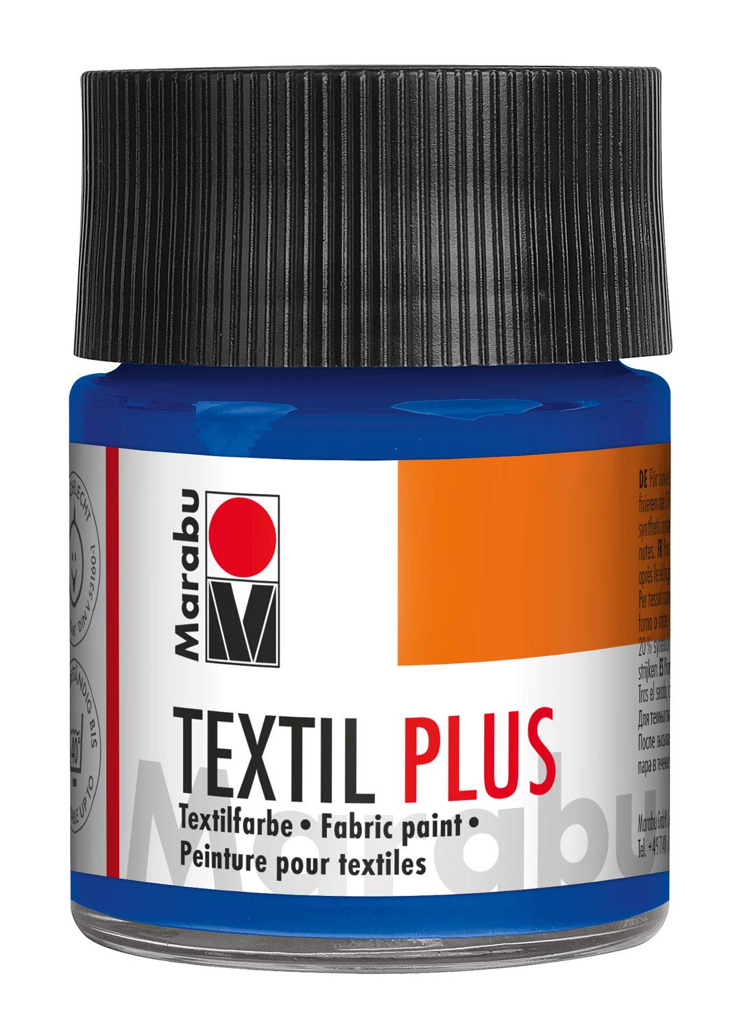 Marabu Textil Plus Fabric Paint 50ml - 055 Dark Ultramarine