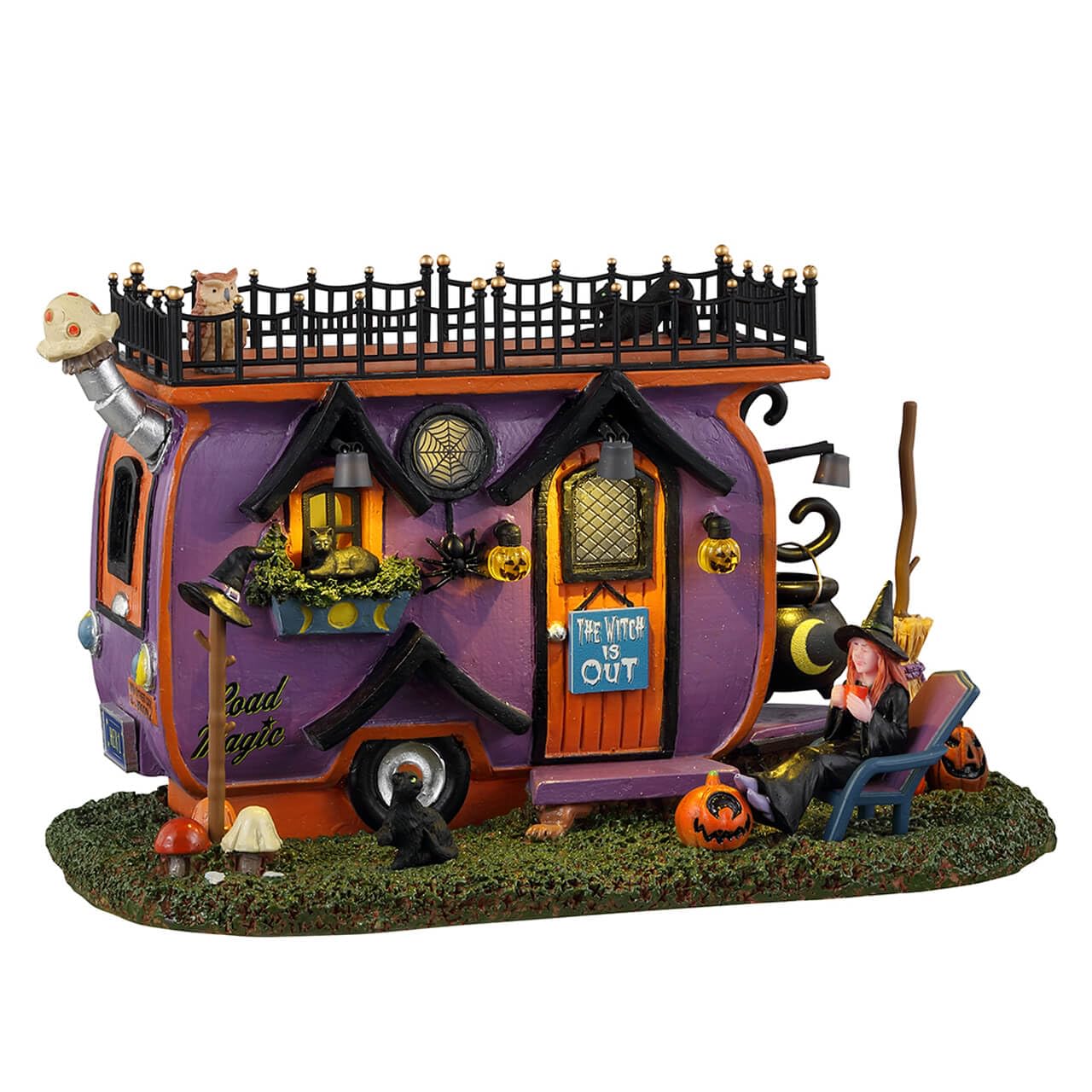 Lemax Multicolor Witch Vanlife, Battery Operated (4.5V) #34066