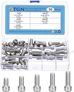DTGN 50Pcs 5/16-18 Bolts Socket Head Screws K...,