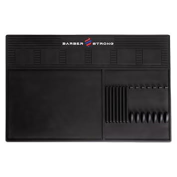 Barber Strong The Barber Magnetic Mat for Clippers & Trimmers, Black